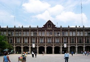 http://commons.wikimedia.org/wiki/File:Palacio_de_Gobernacion_%28Cuernavaca,_Morelos%29.jpg
