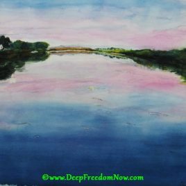 Living Waters – Watercolor 18″x24″ (45.7cm x 61cm)